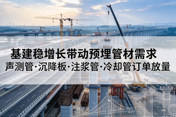 尤溪基建稳增长带动预埋监测管材需求，声测管、沉降板、注浆管订单持续放量